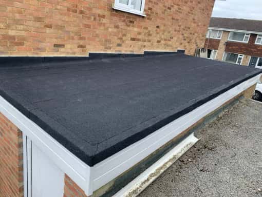 This is a photo of a flat roof installed in Eastbourne. Installed by Eastbourne Roofing Solutions