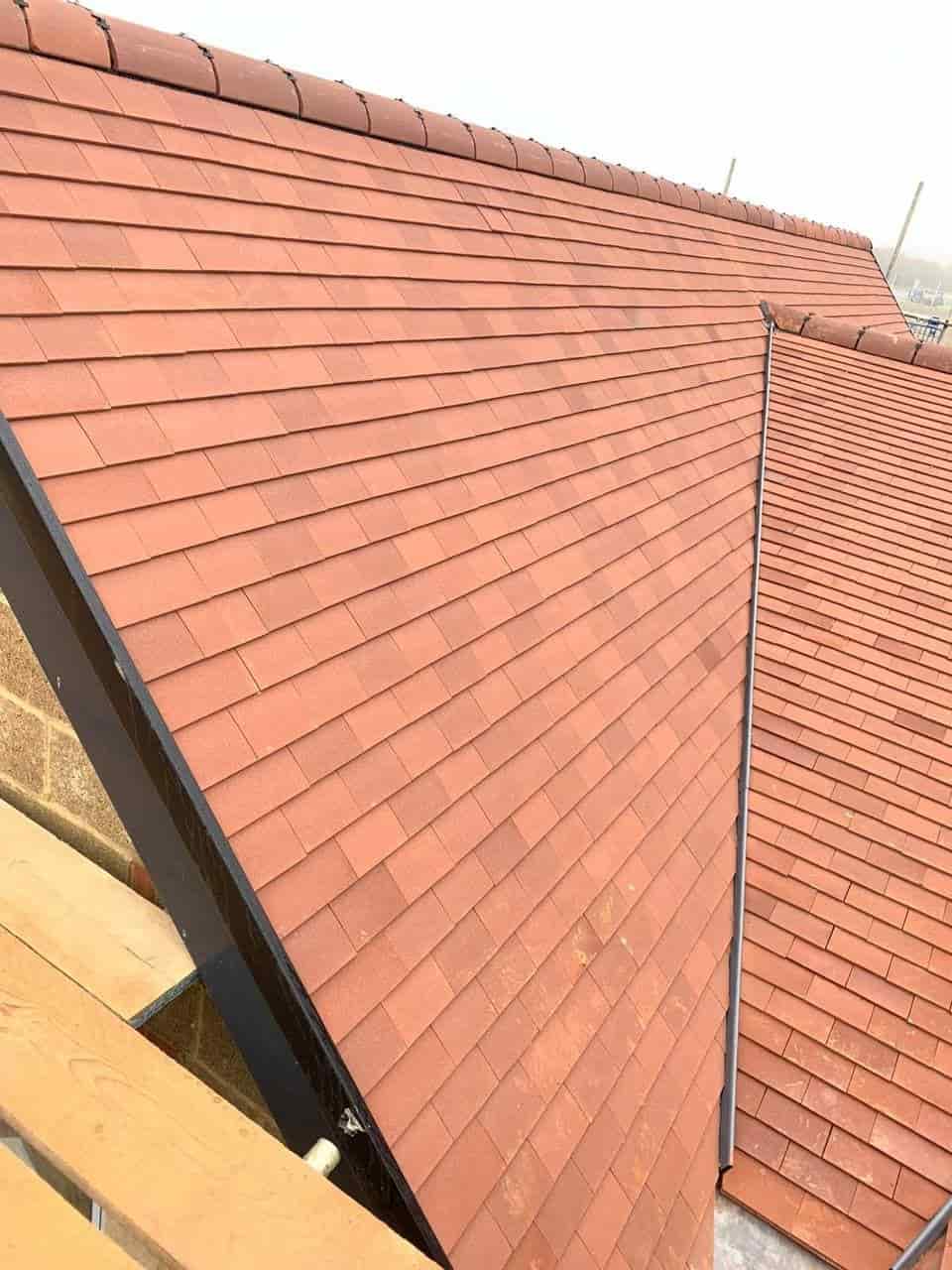 This is a photo of a new build roof installed in Eastbourne. Installed by Eastbourne Roofing Solutions
